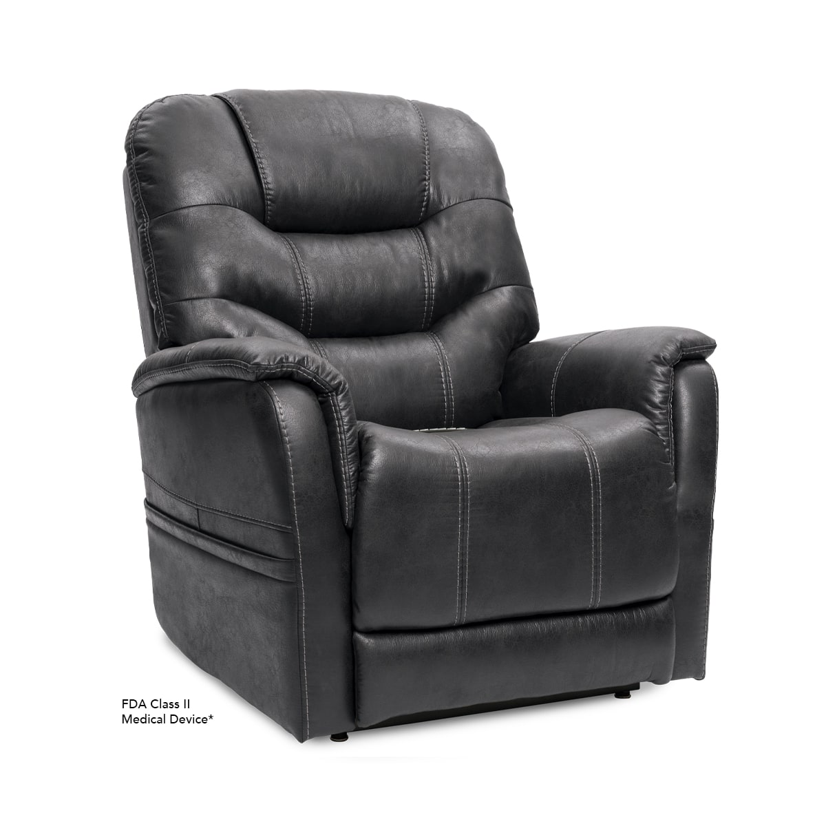 Prive VivaLift Elegance reclining lift chair in black leather