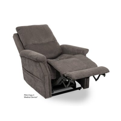 Pride VivaLift! Metro reclining lift chair in gray, reclined position