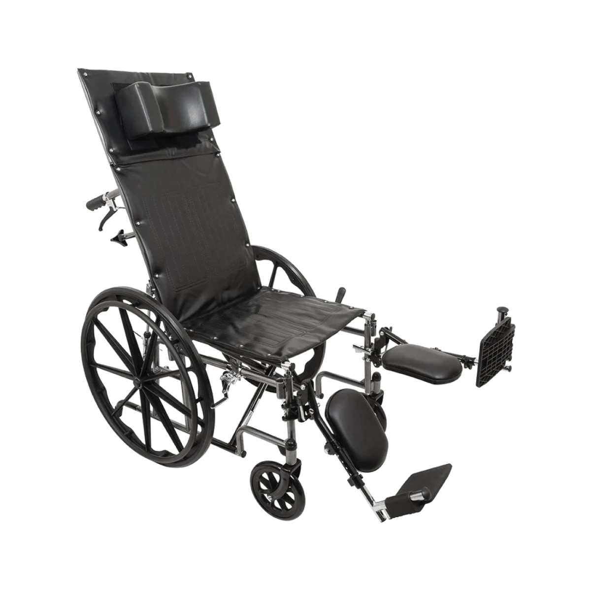 Compass Health Reclining Wheelchair with tall back and headrest