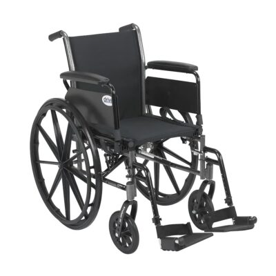 simple black manual wheelchair
