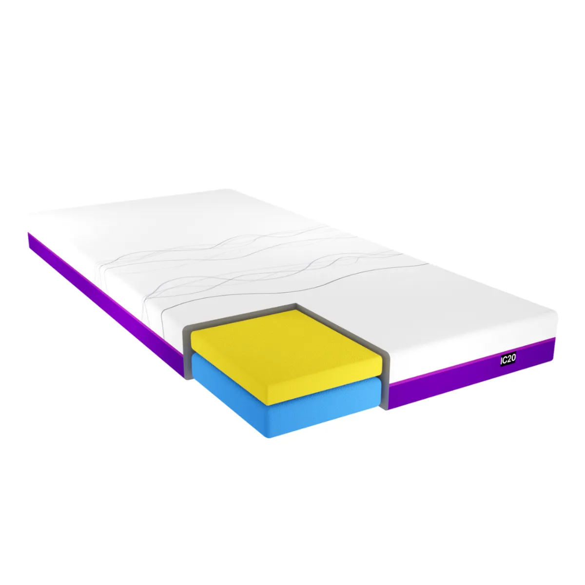 ICARE IC20 mattress with memory foam